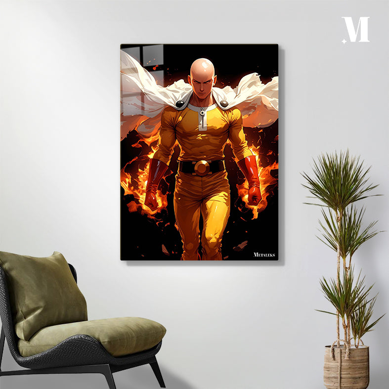 AE045 Saitama On Fire ~ Anime One Punch Man