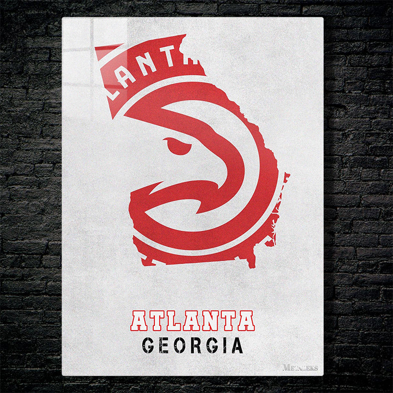 Atlanta Hawks Atlanta Georgia State Map