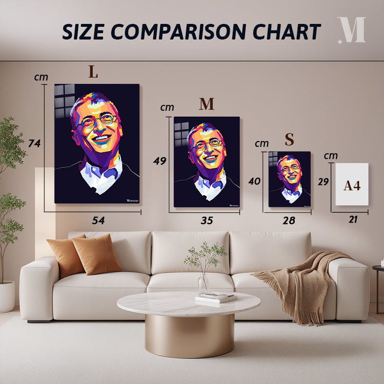 Bill Gates in wpap popart