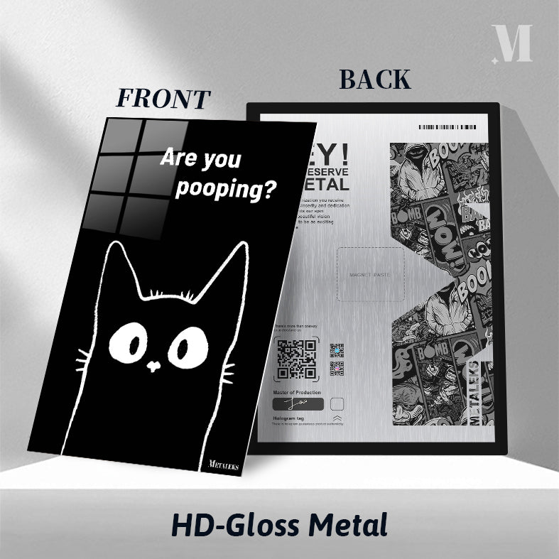 Black cat are you pooping_