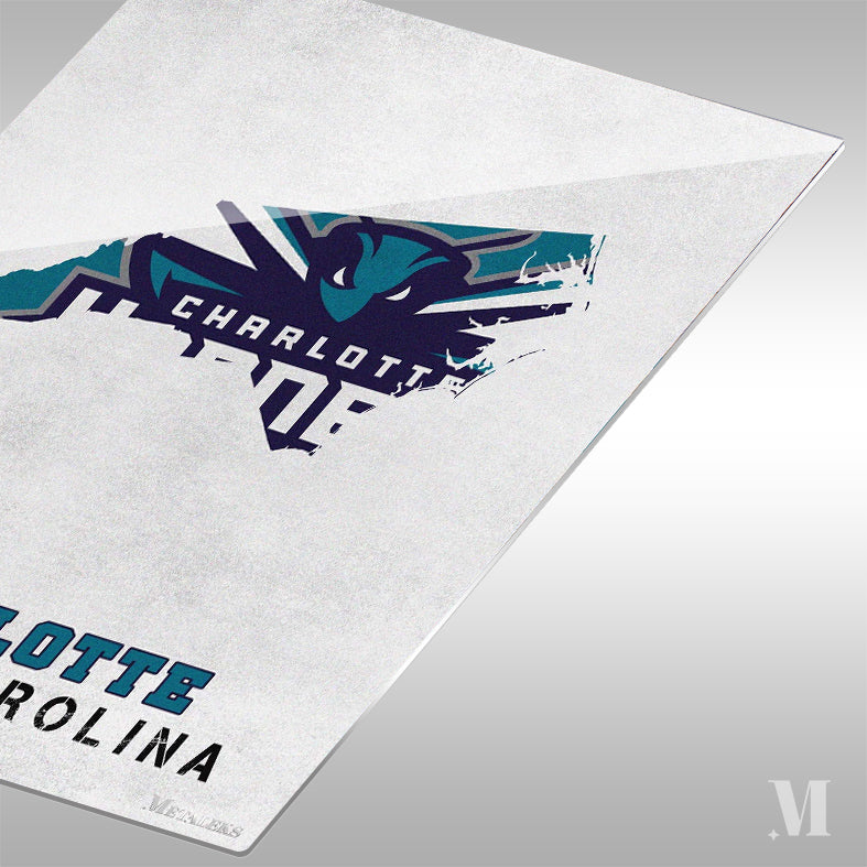 Charlotte Hornets Charlotte North Carolina State Map