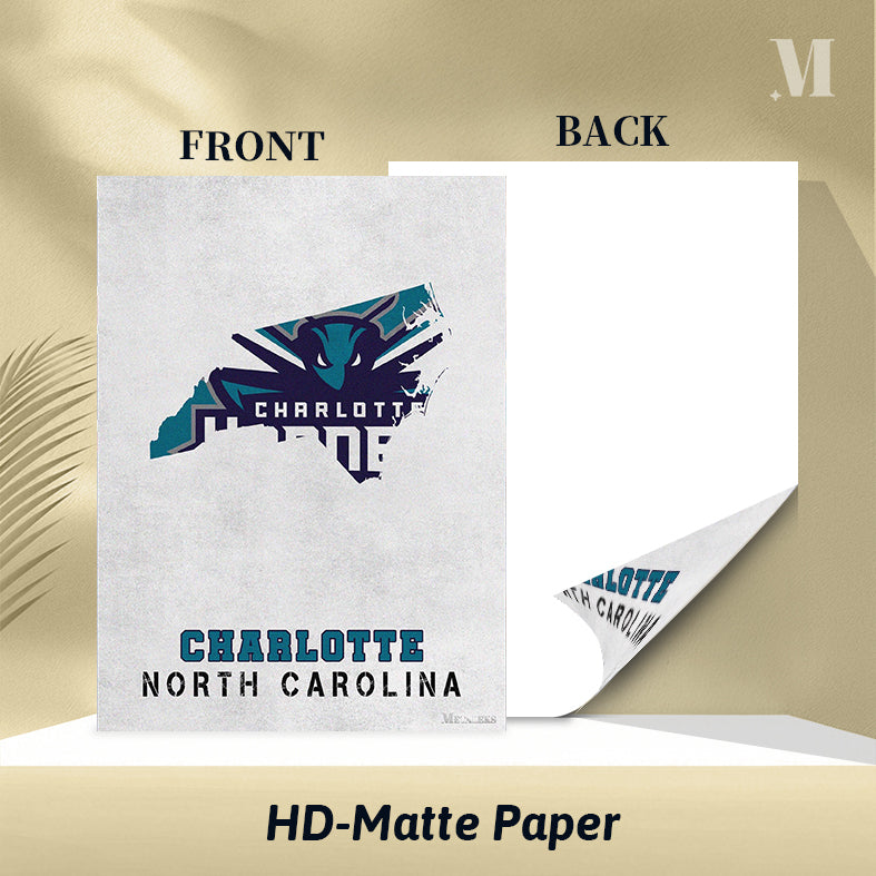 Charlotte Hornets Charlotte North Carolina State Map