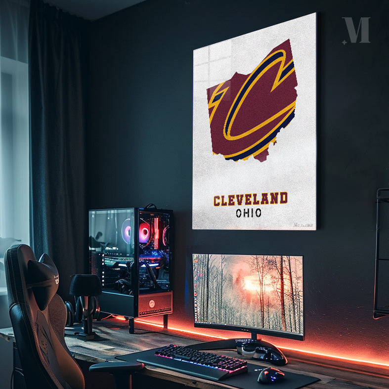 Cleveland Cavaliers Cleveland Ohio State Map