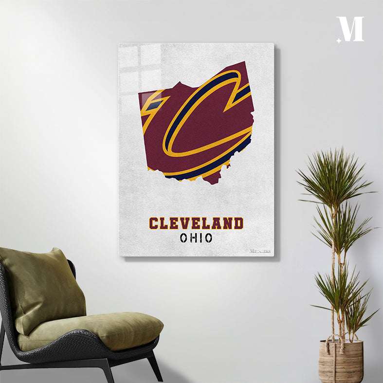 Cleveland Cavaliers Cleveland Ohio State Map