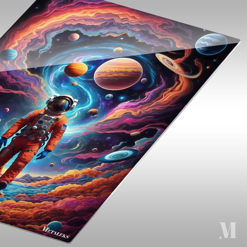 Colorful astronaut Space
