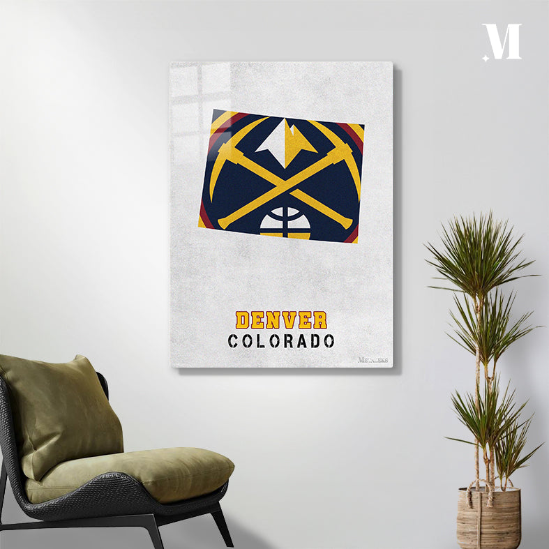 Denver Nuggets Denver Colorado State map
