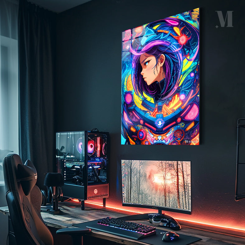 Ghost in the Shell Neon Art 6