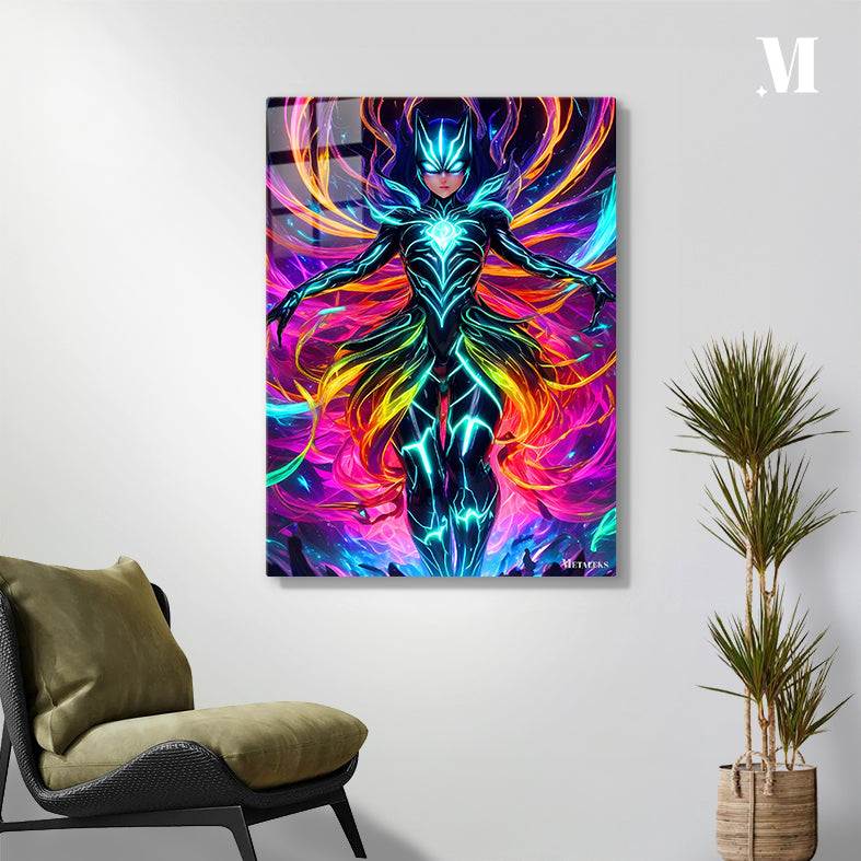 Ghost in the shell cat color neon