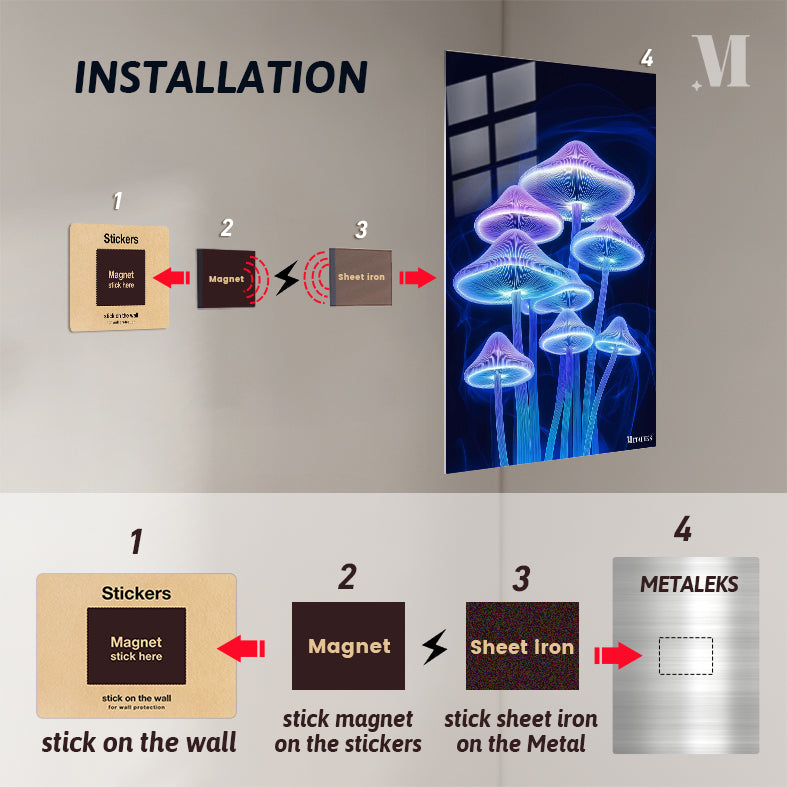 Glowing mushroom-M2607