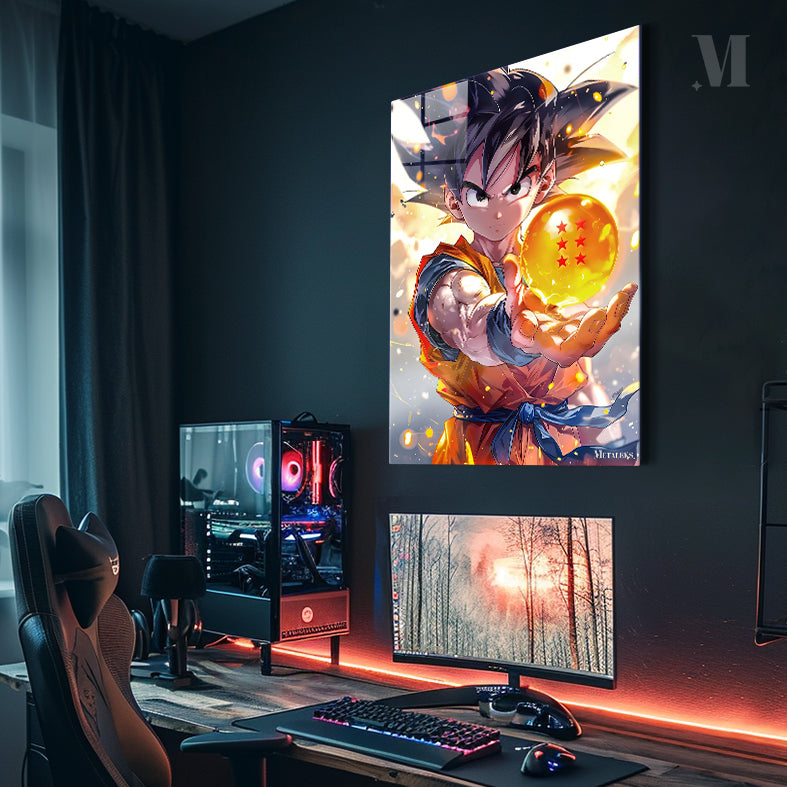 Goku with the dragon ball