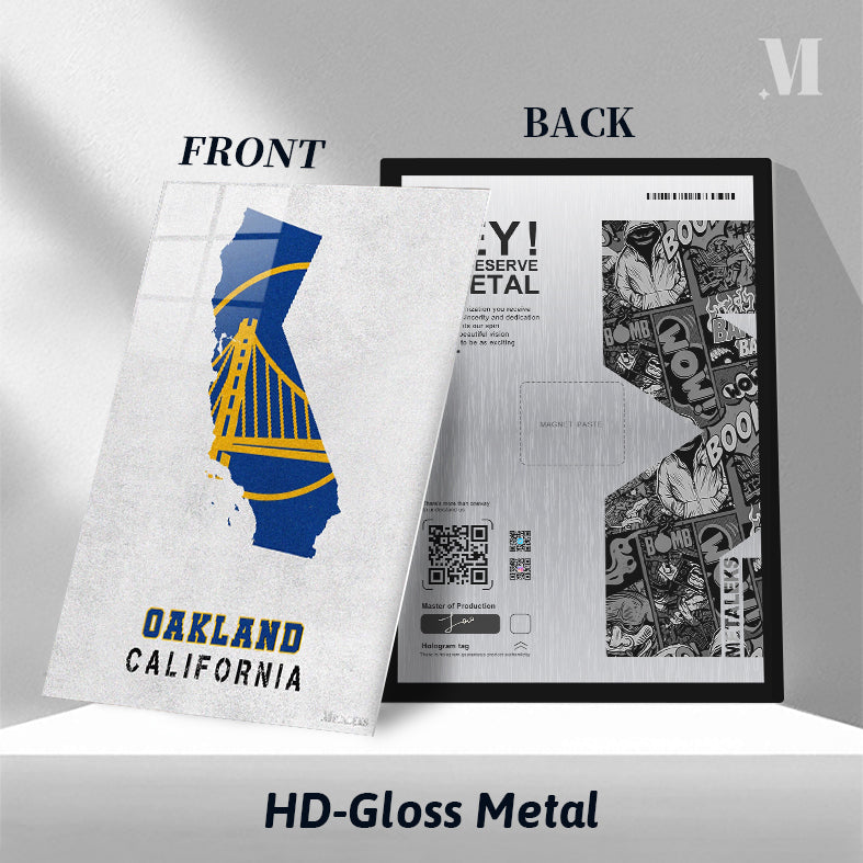 Golden State Warriors Oakland California State map