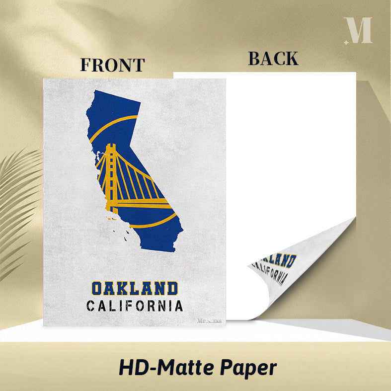 Golden State Warriors Oakland California State map