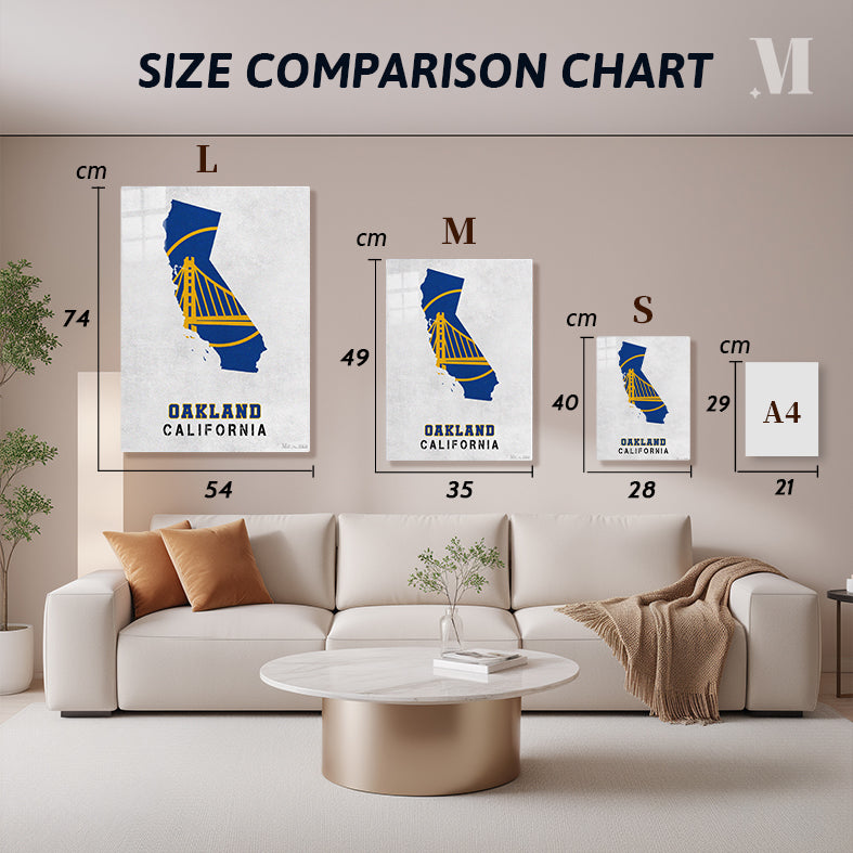 Golden State Warriors Oakland California State map
