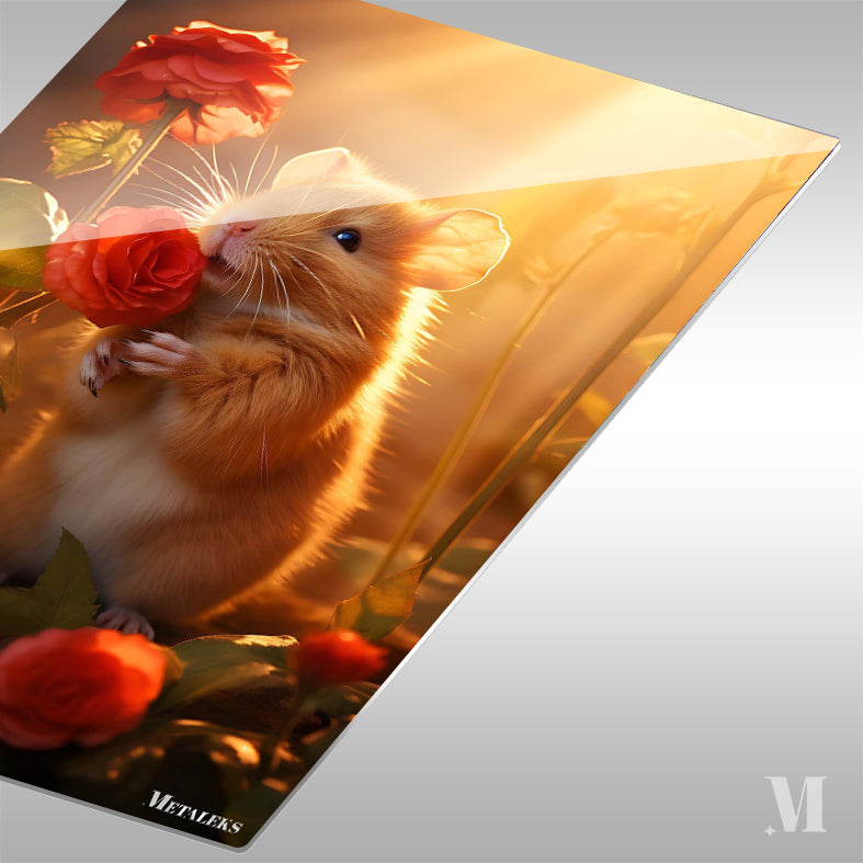 Hamster in Roses