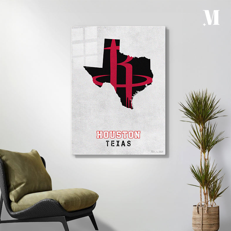 Houston Rockets Houston Texas State Map