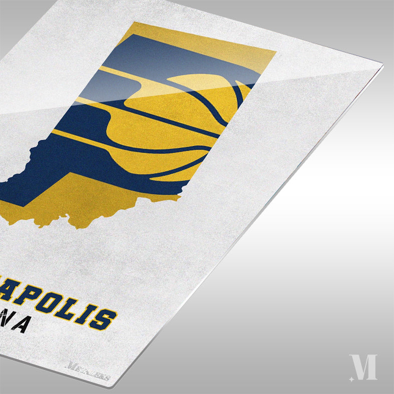 Indiana Pacers Indianapolis Indiana State Map