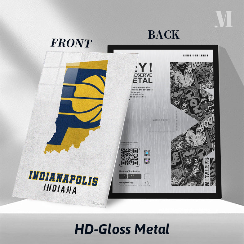 Indiana Pacers Indianapolis Indiana State Map