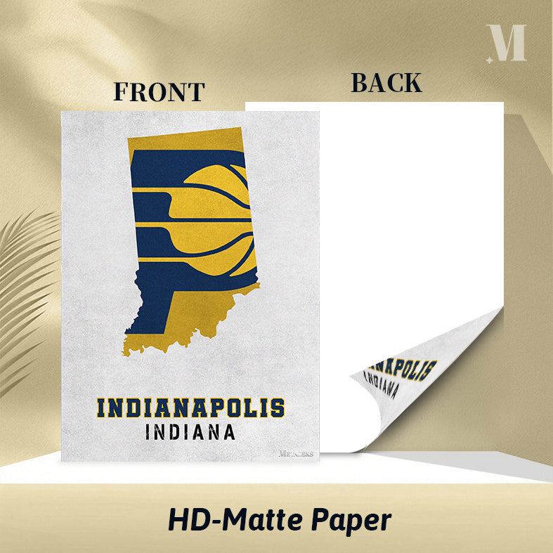 Indiana Pacers Indianapolis Indiana State Map