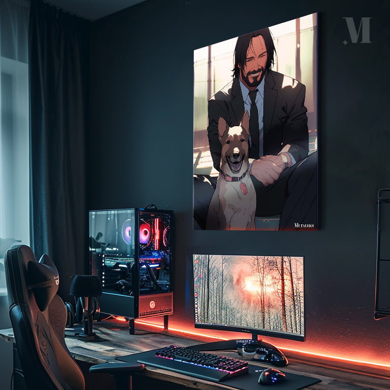 John Wick and dog (2)