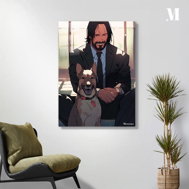 John Wick and dog (2)