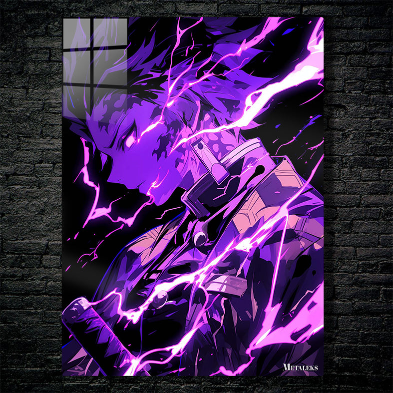 Kamado Tanjiro Lightning Purple Demon Slayer