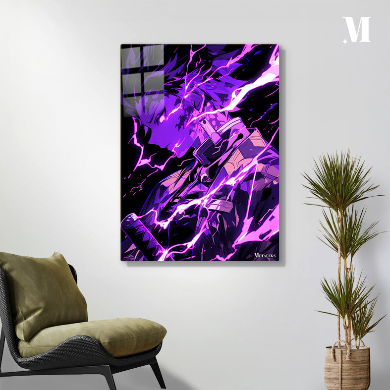 Kamado Tanjiro Lightning Purple Demon Slayer