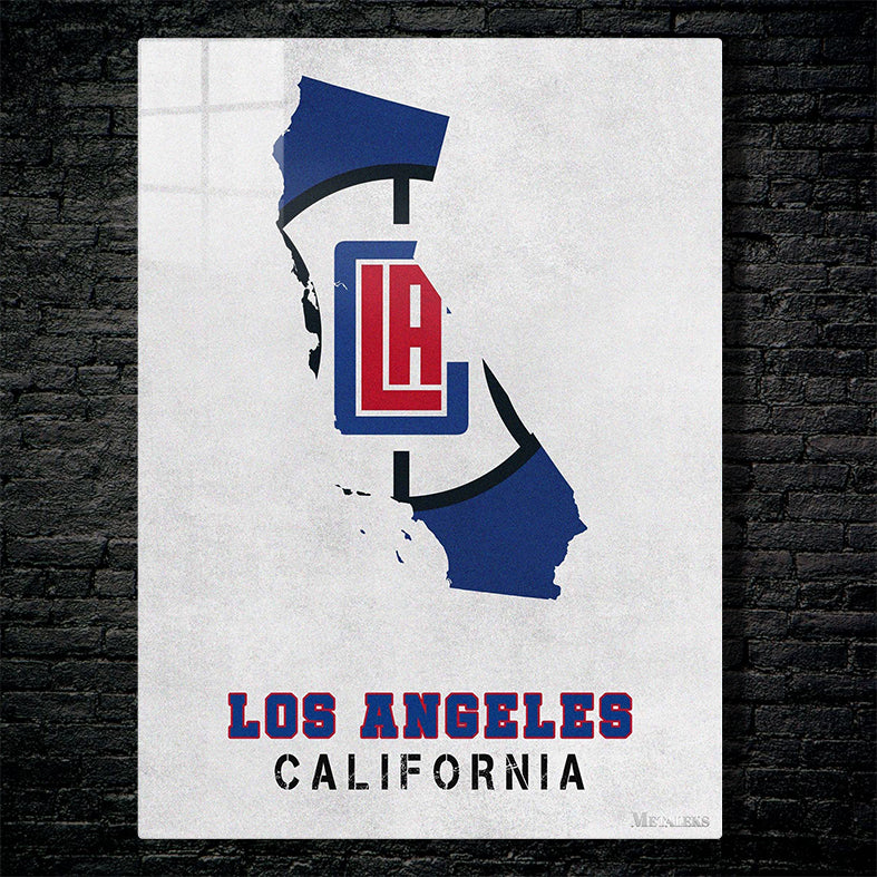 Los Angeles Clippers California State Map
