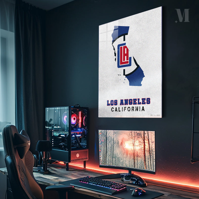 Los Angeles Clippers California State Map