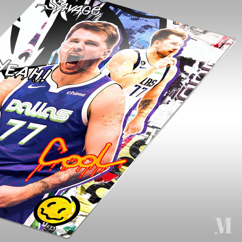 Luka Doncic Dallas Mavericks Graffiti