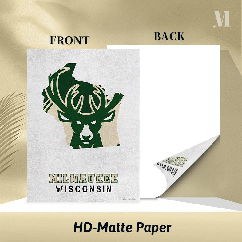 Milwaukee Bucks Milwaukee Wisconsin State Map