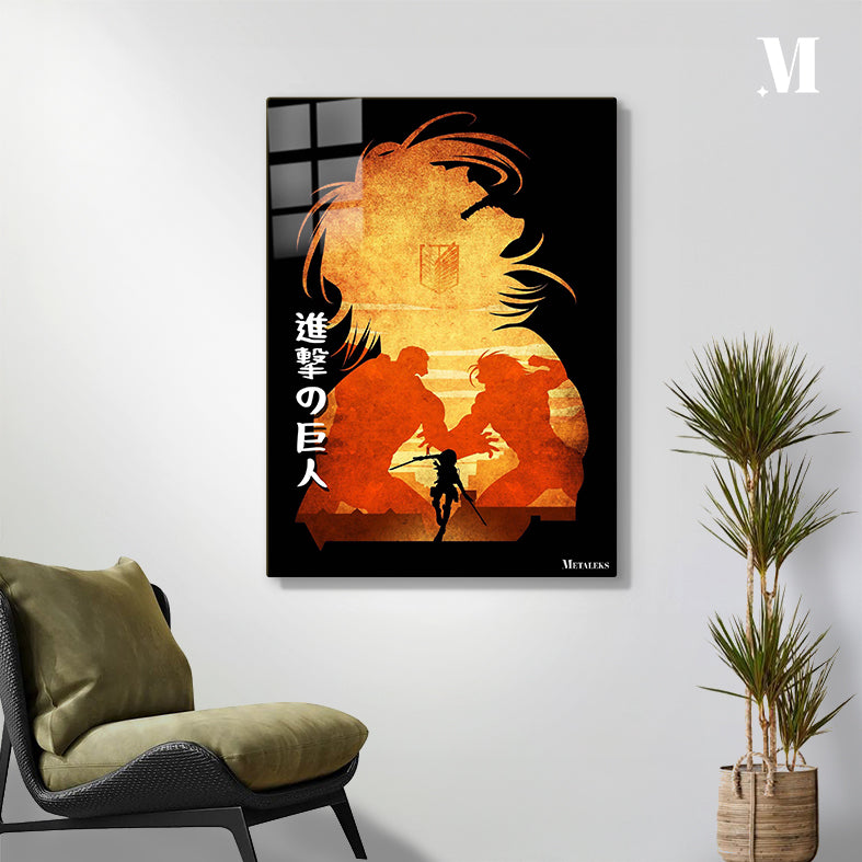 Minimalist Silhouette Attack on Titan 1