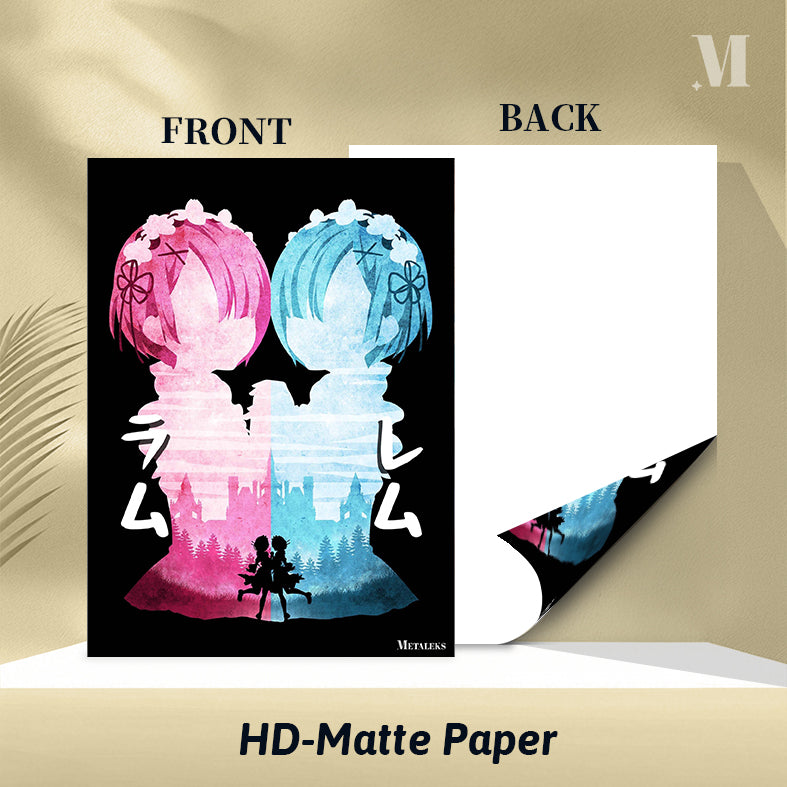 Minimalist Silhouette Ram & Rem 2