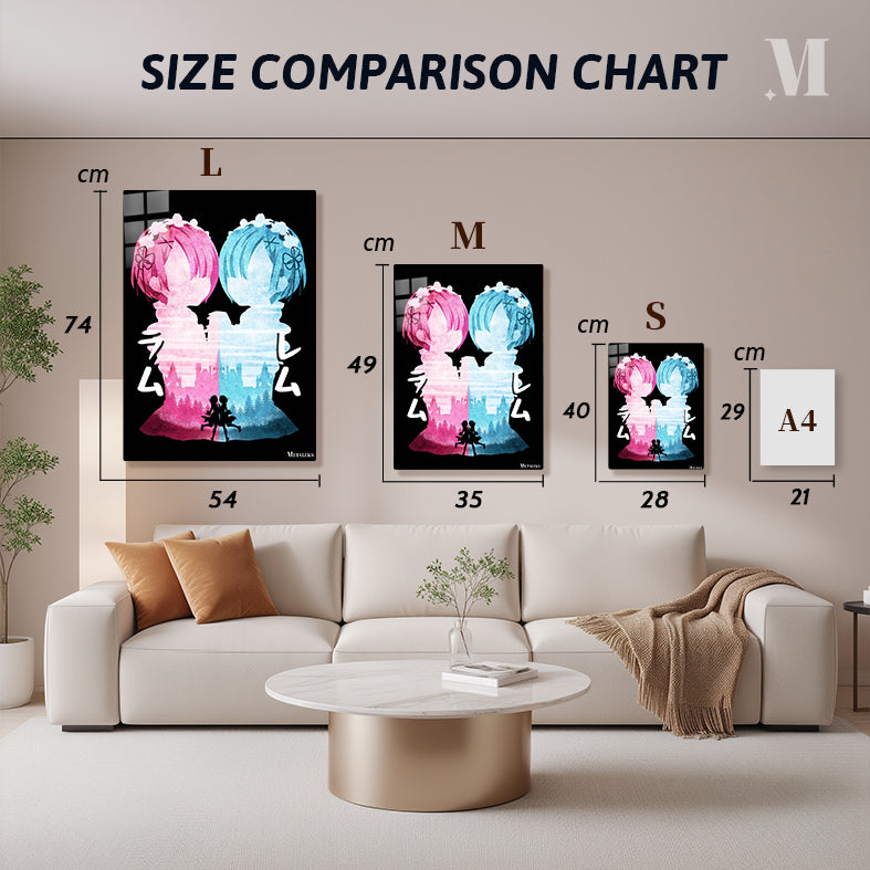 Minimalist Silhouette Ram & Rem 2