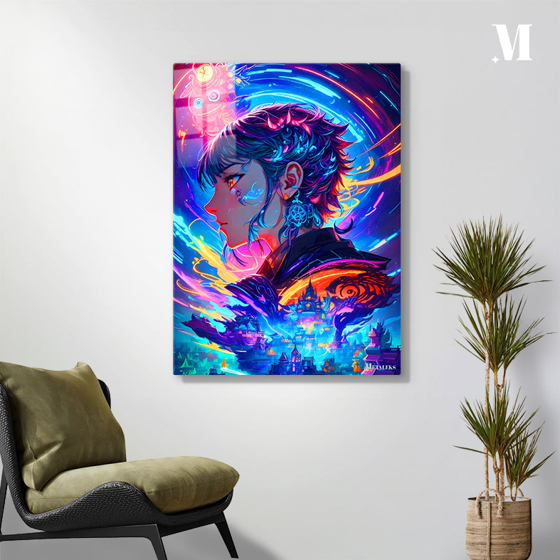 Motoko Gusanagi Ghost in the Shell Neon Art 4