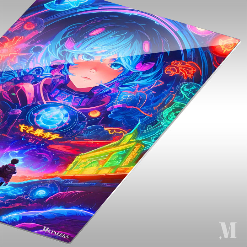 Motoko Kusanagi Ghost in the Shell Neon Art