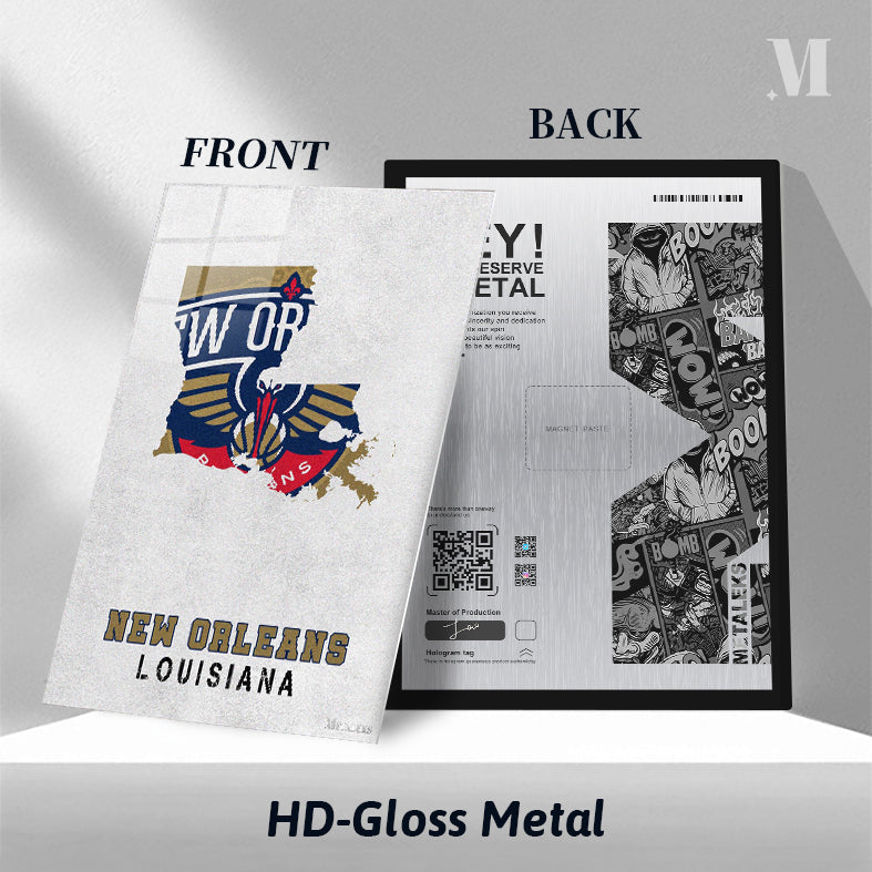 New Orleans Pelicans New Orleans Louisiana State Map