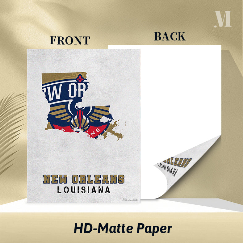 New Orleans Pelicans New Orleans Louisiana State Map