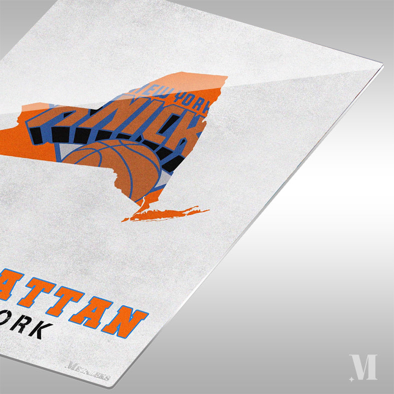 New York Knicks Manhattan New York State Map02