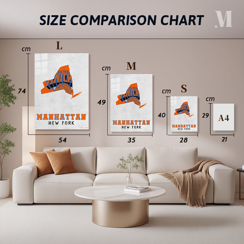 New York Knicks Manhattan New York State Map02