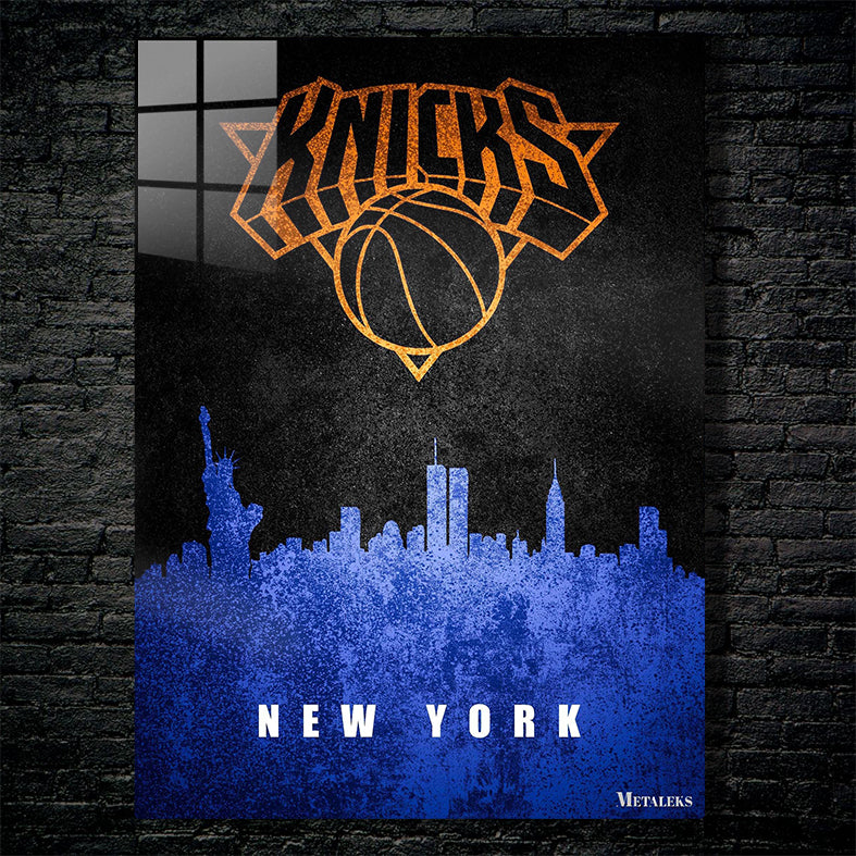 New York Knicks Manhattan New York State Map
