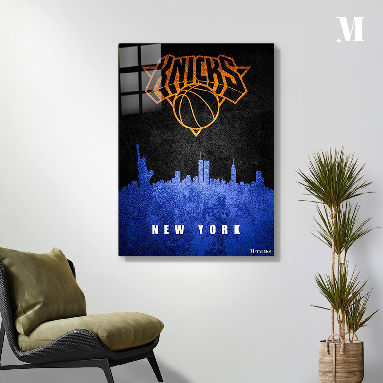 New York Knicks Manhattan New York State Map