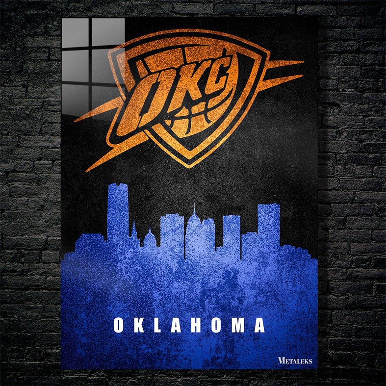 Oklahoma City Thunder Oklahoma City Oklahoma State Map