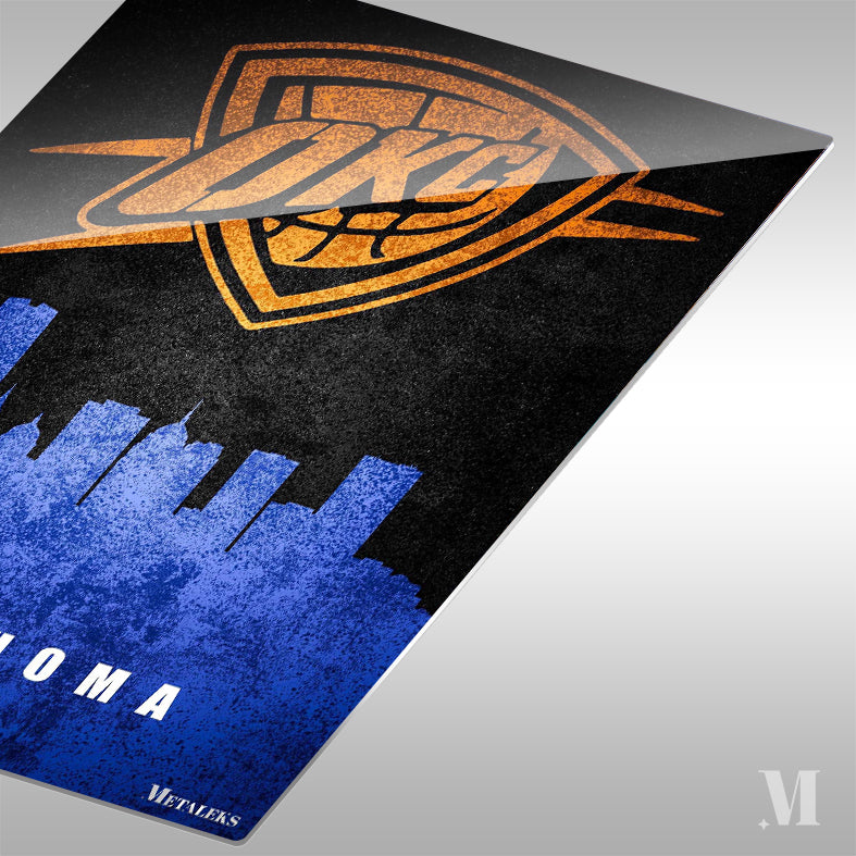Oklahoma City Thunder Oklahoma City Oklahoma State Map