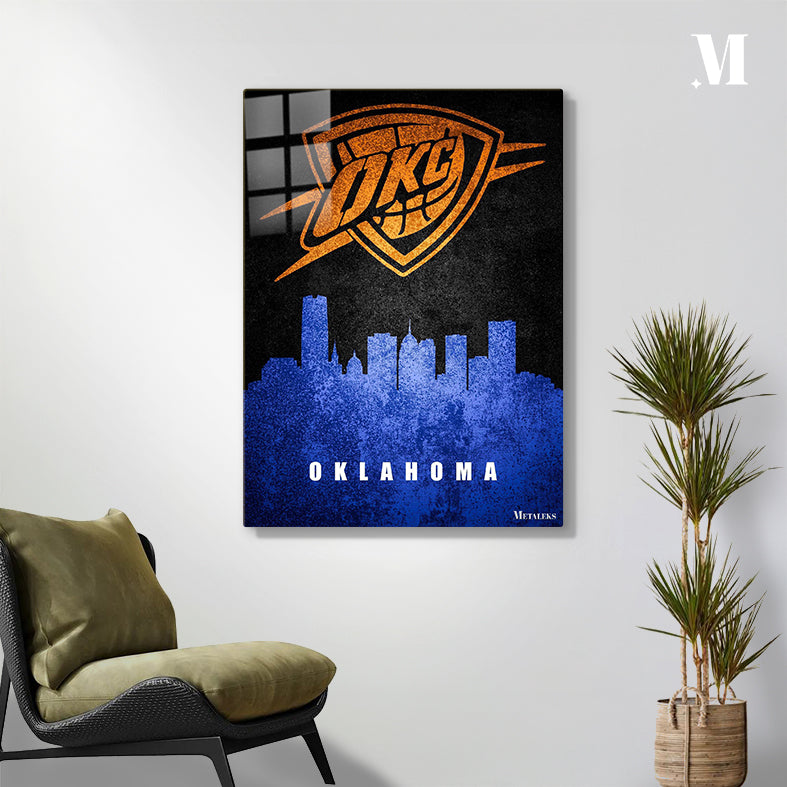 Oklahoma City Thunder Oklahoma City Oklahoma State Map