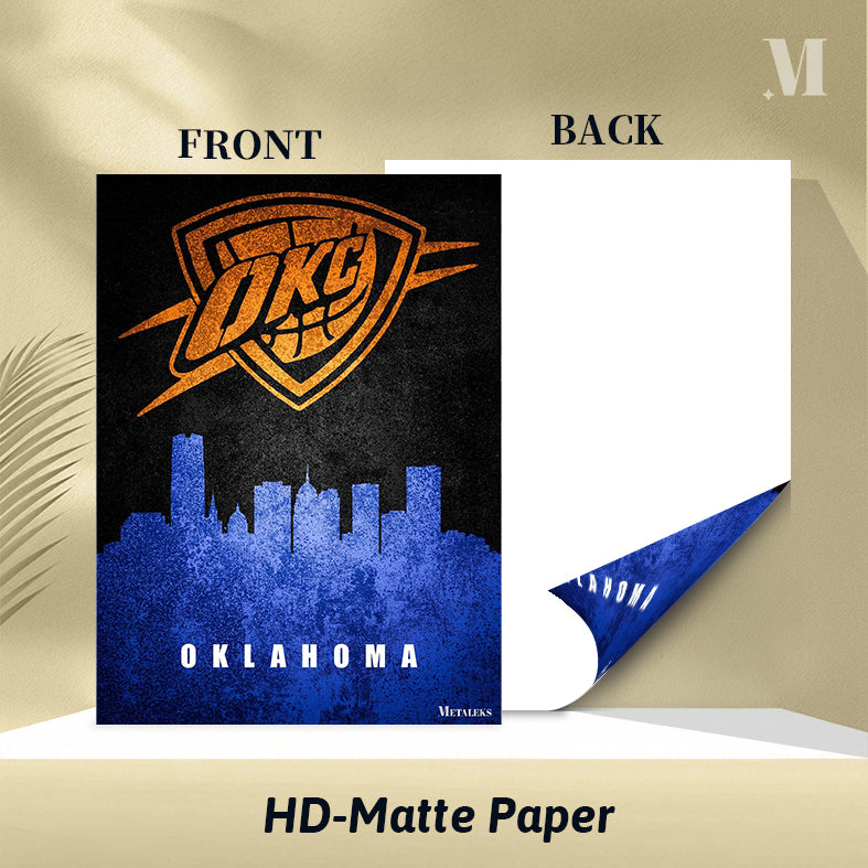 Oklahoma City Thunder Oklahoma City Oklahoma State Map