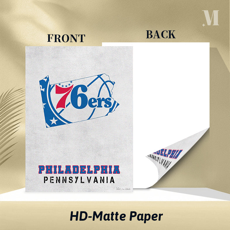 Philadelphia 76ers Philadelphia Pennsylvania State Map