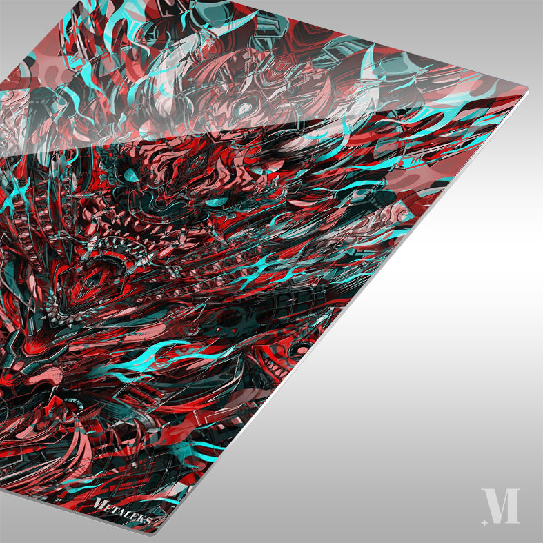 Red Abstract Tiger
