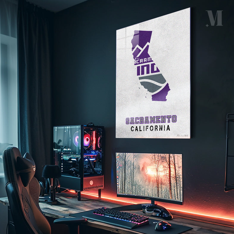 Sacramento Kings Sacramento California State Map