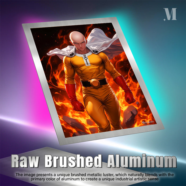 Saitama on Fire One-Punch Man