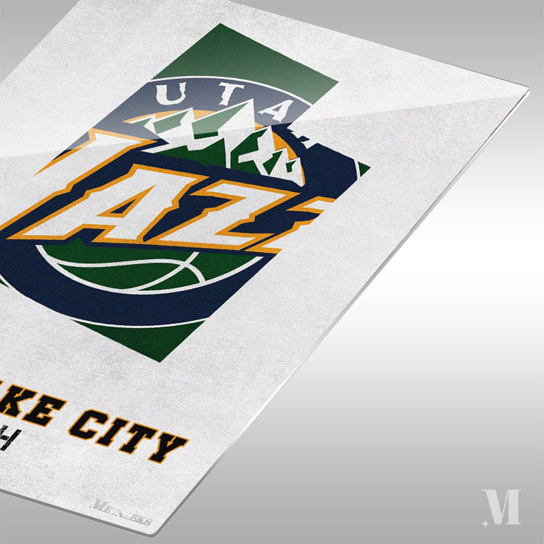 Utah Jazz Salt Lake City Utah State Map
